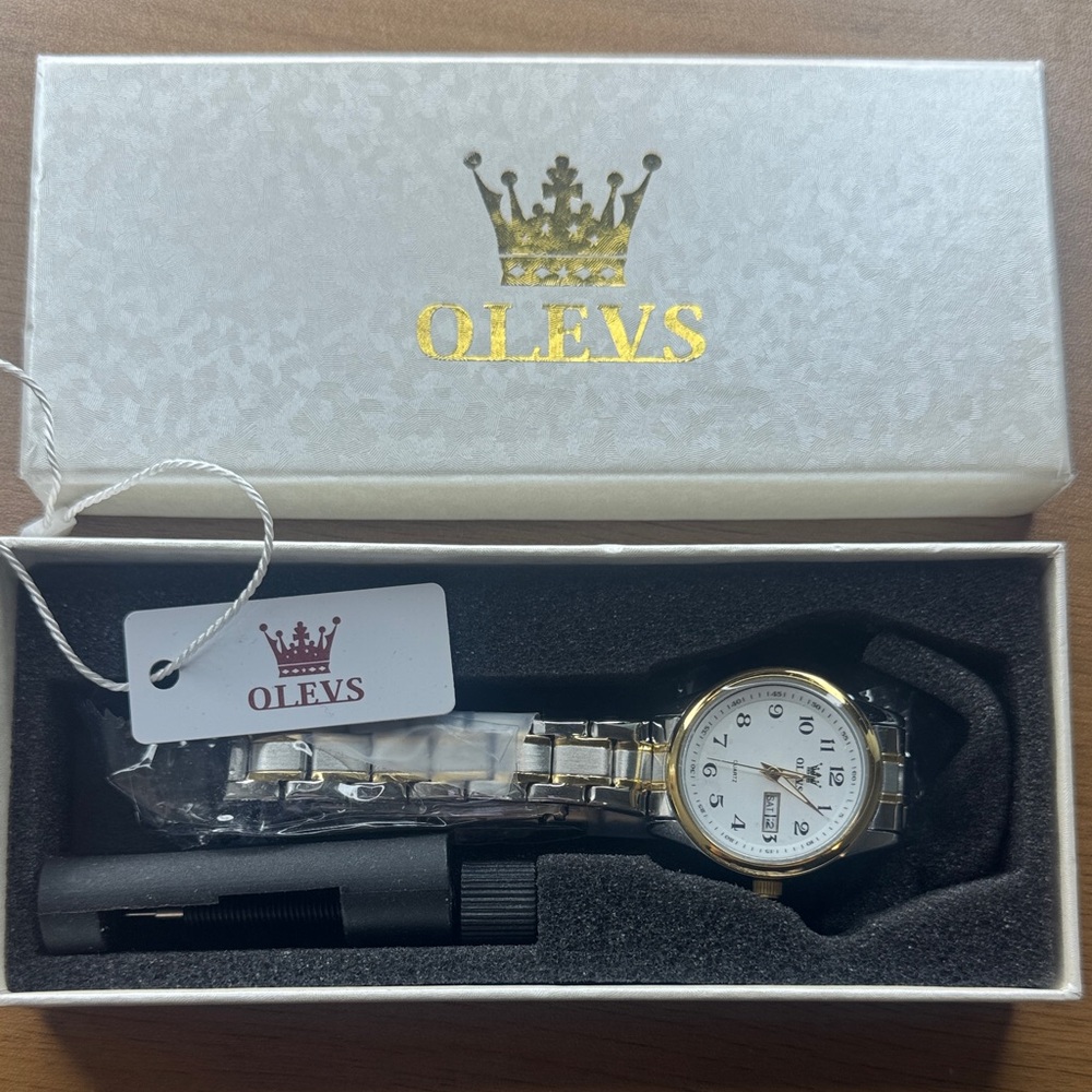OLEVS Gold and Silver Watch